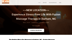 What Fuzionmassage.com website looked like in 2019 (4 years ago)