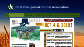 What Feca.org website looked like in 2019 (5 years ago)