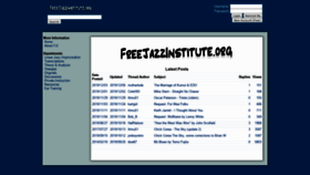 What Freejazzinstitute.com website looked like in 2019 (4 years ago)