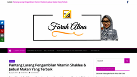 What Farahalina.com website looked like in 2019 (4 years ago)