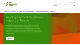 What Foodsupplementseurope.org website looked like in 2019 (4 years ago)