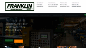 What Franklinmanufacturing.com website looked like in 2019 (4 years ago)