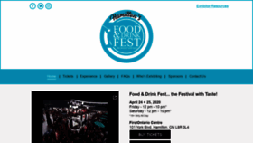 What Foodanddrinkfest.com website looked like in 2019 (4 years ago)
