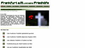 What Frankfurter-friedhoefe.de website looked like in 2019 (4 years ago)