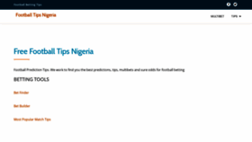 What Footballtips.com.ng website looked like in 2019 (4 years ago)