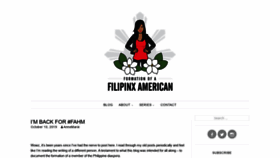What Formationofafilipinxamerican.com website looked like in 2019 (4 years ago)