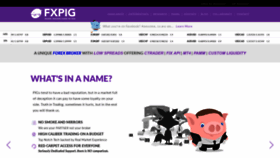 What Fxpig.com website looked like in 2019 (4 years ago)