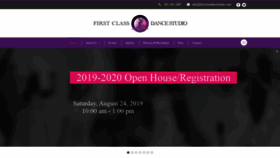 What Firstclassdancestudio.com website looked like in 2019 (4 years ago)