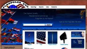 What Flagpolesetc.com website looked like in 2019 (4 years ago)