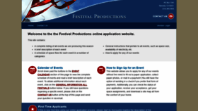 What Festivalproductions2.com website looked like in 2019 (4 years ago)