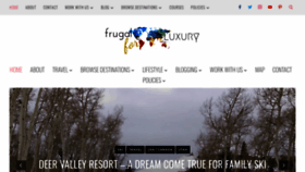 What Frugalforluxury.com website looked like in 2019 (4 years ago)