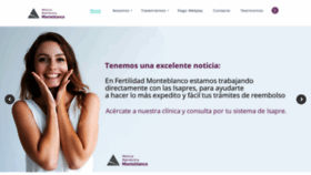 What Fertilidadmonteblanco.cl website looked like in 2019 (4 years ago)
