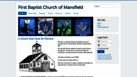 What Fbcmansfield.org website looked like in 2019 (6 years ago)