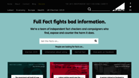 What Fullfact.org website looked like in 2019 (4 years ago)