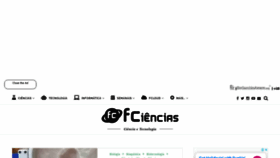 What Fciencias.com website looked like in 2019 (4 years ago)