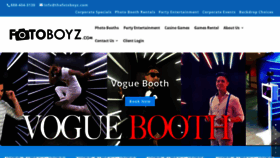 What Fotoboyzphotobooth.com website looked like in 2019 (4 years ago)