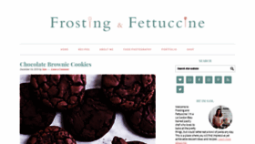 What Frostingandfettuccine.com website looked like in 2019 (4 years ago)