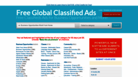 What Freeglobalclassifiedads.com website looked like in 2019 (4 years ago)