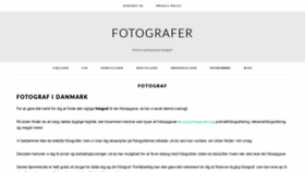 What Fotografoversigt.dk website looked like in 2019 (4 years ago)