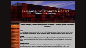 What Floridacontainerdepot.com website looked like in 2019 (4 years ago)