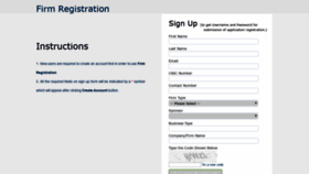What Firmregistration44.org website looked like in 2019 (4 years ago)