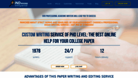 What Findwritingservice.com website looked like in 2019 (4 years ago)