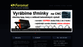 What Feromat.cz website looked like in 2019 (4 years ago)