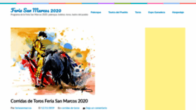 What Feriasanmarcos.org website looked like in 2019 (4 years ago)
