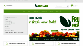 What Fruitforall.com.au website looked like in 2019 (4 years ago)