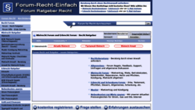What Forum-recht-einfach.de website looked like in 2019 (4 years ago)