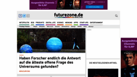 What Futurezone.de website looked like in 2019 (4 years ago)