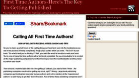 What Firsttimeauthors.org website looked like in 2019 (4 years ago)