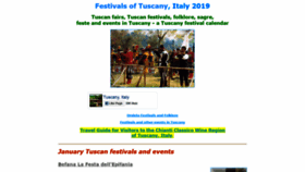 What Festivals-of-tuscany.com website looked like in 2020 (4 years ago)