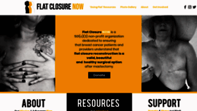 What Flatclosurenow.org website looked like in 2020 (4 years ago)