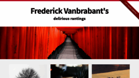 What Frederickvanbrabant.com website looked like in 2020 (4 years ago)