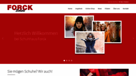 What Forck-schuhe.de website looked like in 2020 (4 years ago)