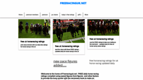 What Freeracinguk.net website looked like in 2020 (4 years ago)