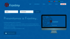 What Frontmy.com website looked like in 2020 (4 years ago)