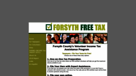 What Forsythfreetax.org website looked like in 2020 (4 years ago)