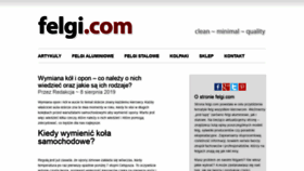 What Felgi.com website looked like in 2020 (4 years ago)