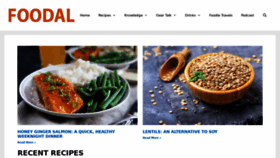 What Foodal.com website looked like in 2020 (4 years ago)