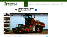 What Farmmachinery.tv website looked like in 2020 (4 years ago)