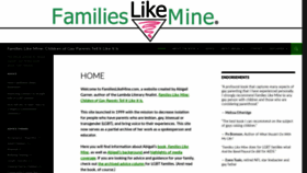 What Familieslikemine.com website looked like in 2020 (4 years ago)