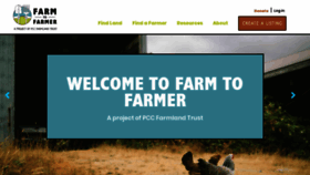 What Farmtofarmer.org website looked like in 2020 (4 years ago)