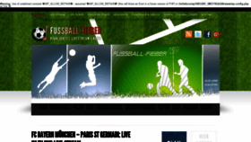 What Fussball-fieber.org website looked like in 2020 (4 years ago)