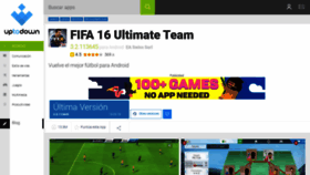 What Fifa-16-ultimate-team.uptodown.com website looked like in 2020 (4 years ago)