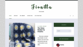 What Fionitta.com website looked like in 2020 (4 years ago)