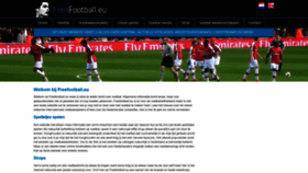 What Freefootball.eu website looked like in 2020 (4 years ago)