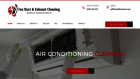 What Foxductcleaning.com website looked like in 2020 (4 years ago)
