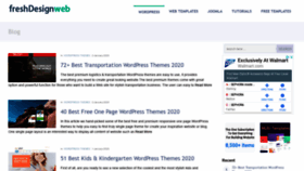 What Freshdesignweb.com website looked like in 2020 (4 years ago)